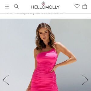 New with tags...Hello Molly "CHANGED MY NAME DRESS HOT PINK"